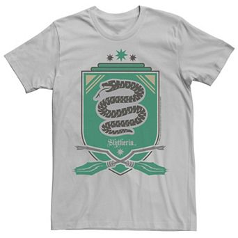 Men's Harry Potter Slytherin House Crest Chest Logo Tee