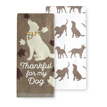 Kohl’s Celebrate Fall Thankful for my Dog Kitchen Towels Set of 2 