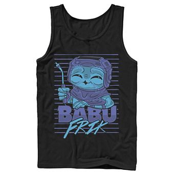 Men's Star Wars: The Rise Of Skywalker Babu Frik Cute Smile Tank Top