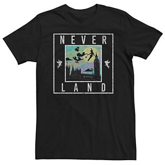 Disney's Peter Pan Men's Never Land London Skyline Silhouette Tee