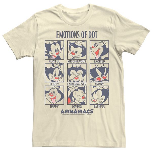 Men's Animaniacs Emotions Of Dot Box Up Tee