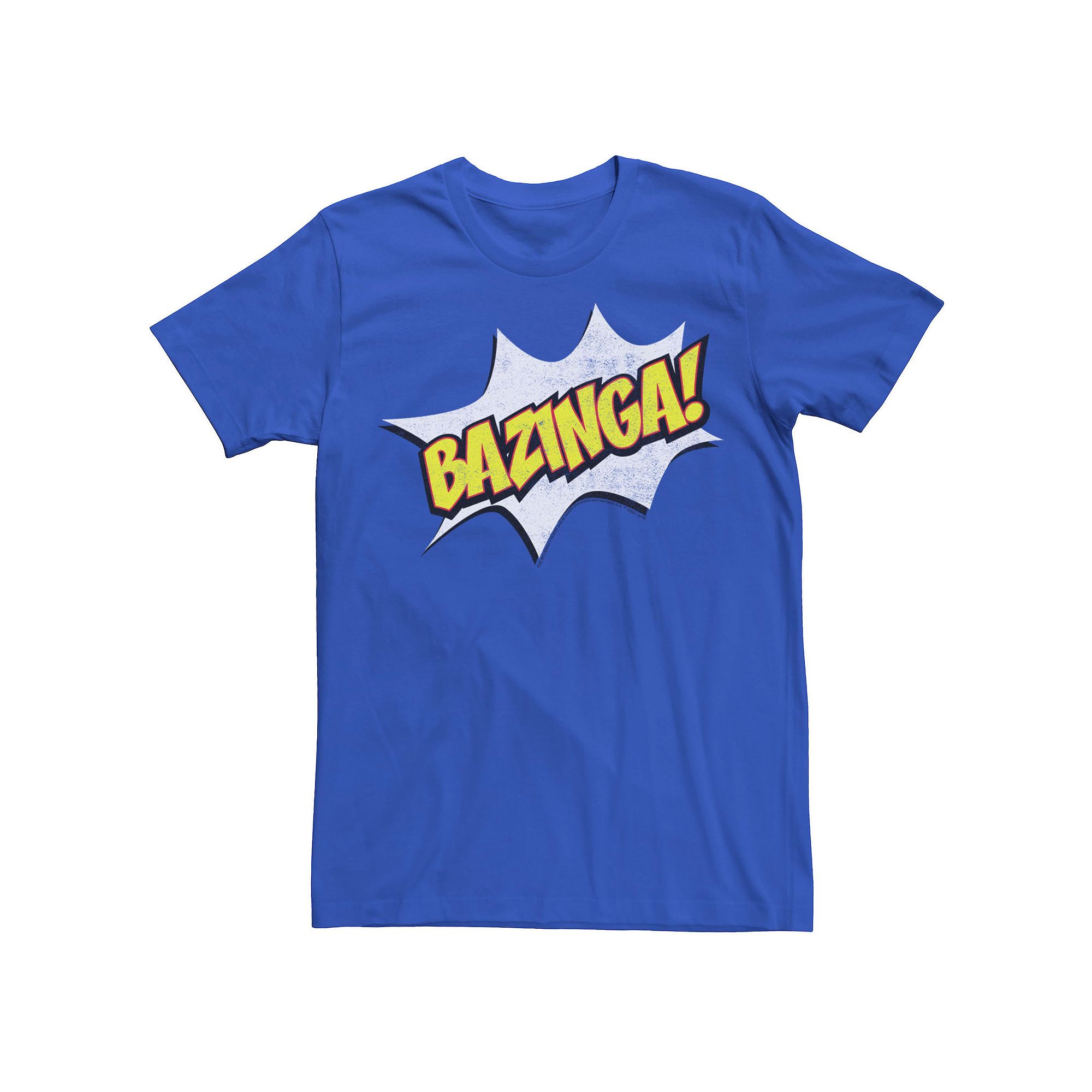 Mens The Big Bang Theory Bazinga Tee, Size: Small, Royal