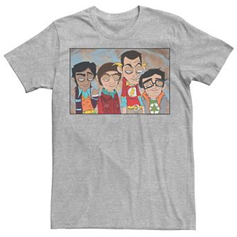 Men's The Big Bang Theory Cartoon Group Portrait Tee