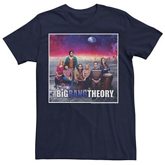 Men's The Big Bang Theory Space Couch Group Shot Tee