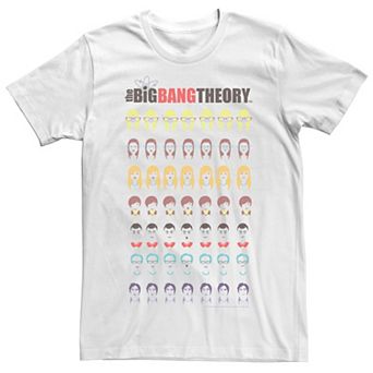 Men's The Big Bang Theory Faces Stack Tee