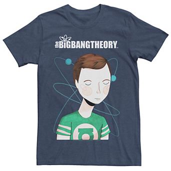 Men's The Big Bang Theory Sheldon Simple Cartoon Portrait Tee