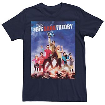 Men's The Big Bang Theory Group Shot Laptop Poster Tee