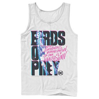 Men's Birds of Prey Harley Quinn Logo Portrait Tank Top
