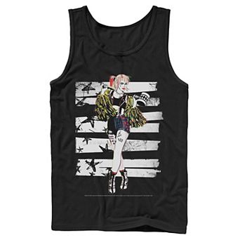 Men's Birds Of Prey Harley Quinn Bars Portrait Tank Top