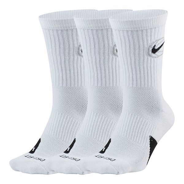 Men's Nike 3pack Everyday DriFIT Basketball Crew Socks