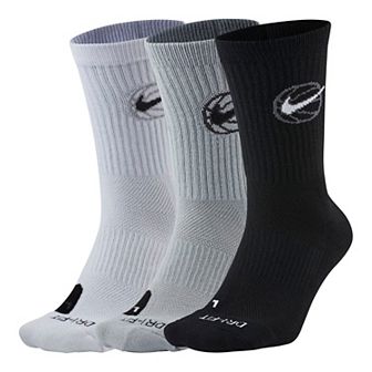 Men's Nike 3-pack Everyday Dri-FIT Basketball Crew Socks