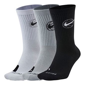 Men's Nike 3-pack Everyday Dri-FIT Basketball Crew Socks