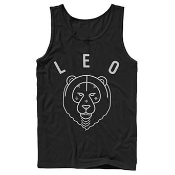 Men's Leo Yellow Ink Sketch Tank Top