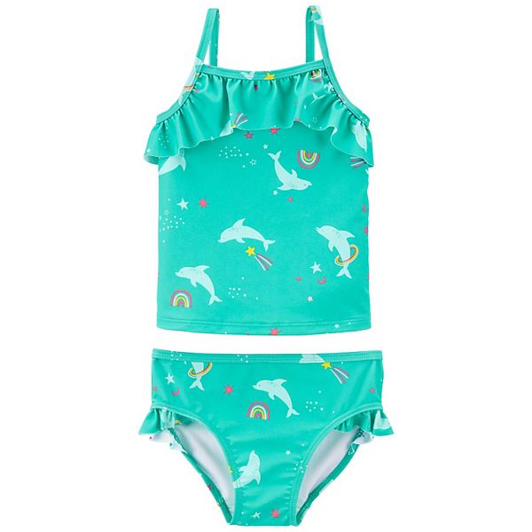 Girls 4-14 Carter's Dolphin Tankini Top & Bottoms Swimsuit Set