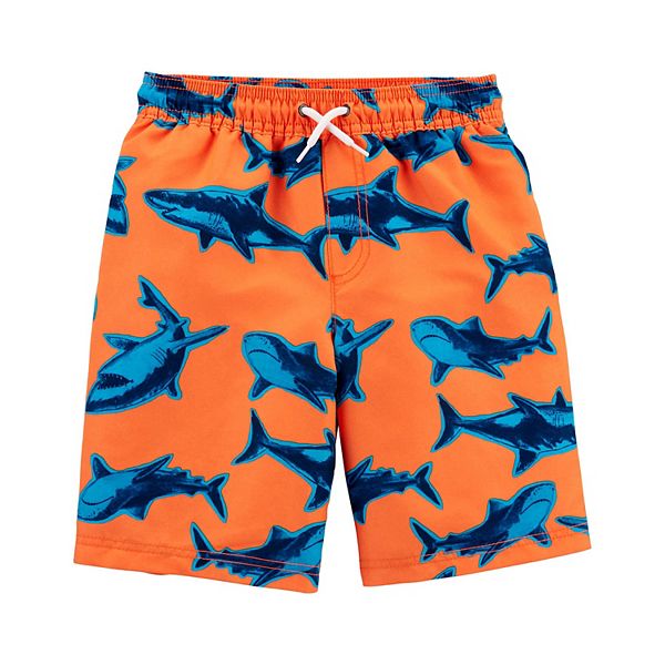 Boys 4-14 Carter's Print Swim Trunks