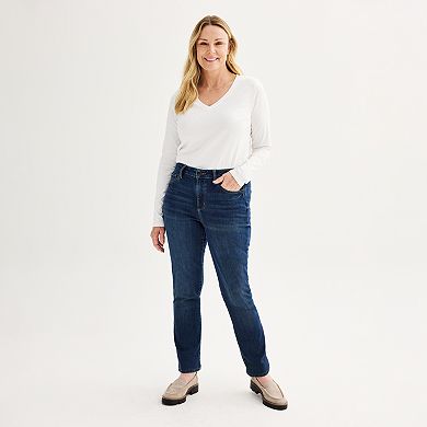 Women's Sonoma Goods For Life Straight-Leg High-Waisted Jeans