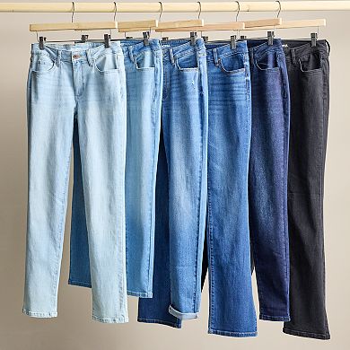 Women's Sonoma Goods For Life® Straight-Leg High-Waisted Jeans