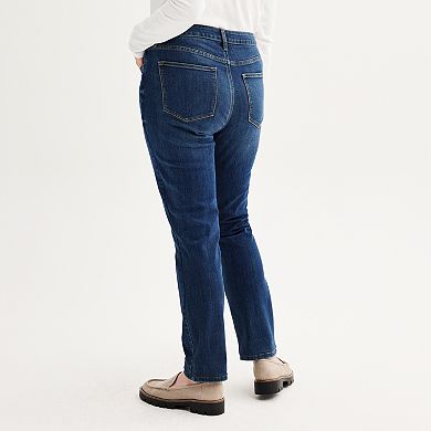 Women's Sonoma Goods For Life® Straight-Leg High-Waisted Jeans