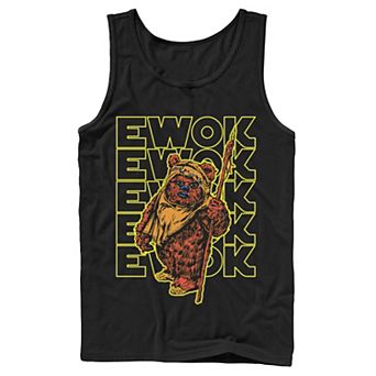 Men's Star Wars Ewok Word Stack Portrait Tank Top