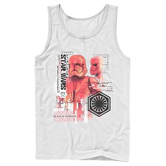 Men's Star Wars The Rise of Skywalker Sith Trooper Schematic Villain Tank Top