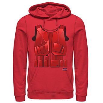 Men's Star Wars The Rise Of Skywalker Halloween Red Sith Costume Hoodie