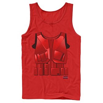 Men's Star Wars The Rise Of Skywalker Halloween Red Sith Costume Tank Top