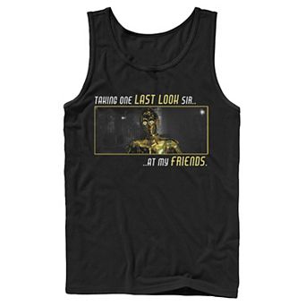 Men's Star Wars: The Rise Of Skywalker C-3PO Taking One Last Look Tank Top