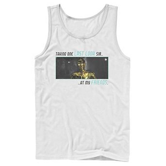 Men's Star Wars: The Rise Of Skywalker C-3PO Taking One Last Look Tank Top