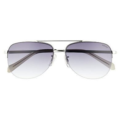 Men's Levi's® 60mm Wrapped Aviator Sunglasses