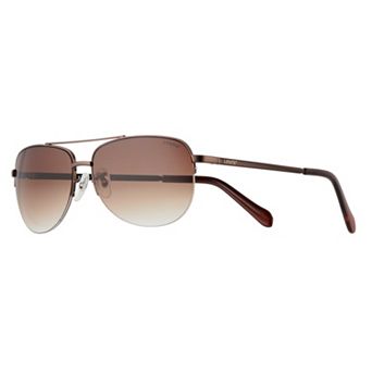 Men's Levi's® 60mm Wrapped Aviator Sunglasses