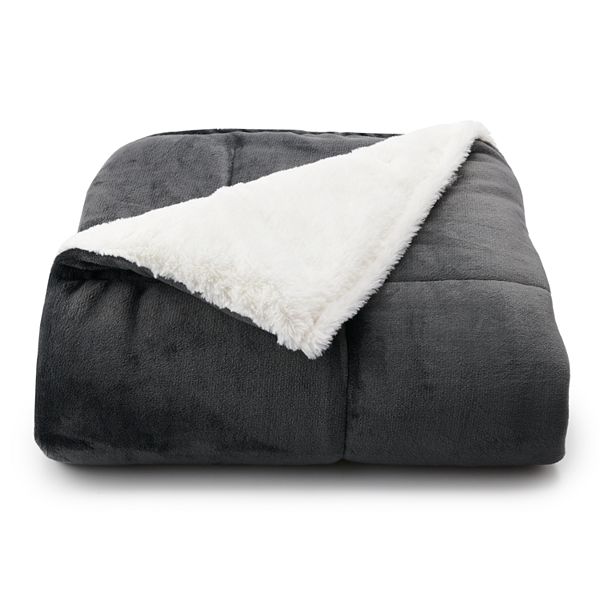 Cuddl Duds® Cozy Soft Plush to Faux Fur Throw