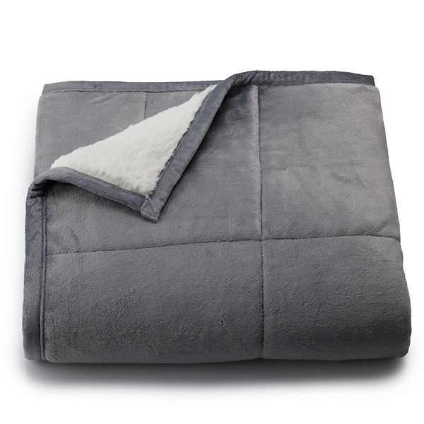 Cuddl Duds® Cozy Soft Plush to Faux Fur Throw