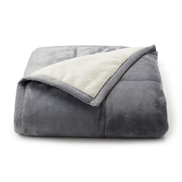 Cuddl Duds® Cozy Soft Plush to Faux Fur Throw