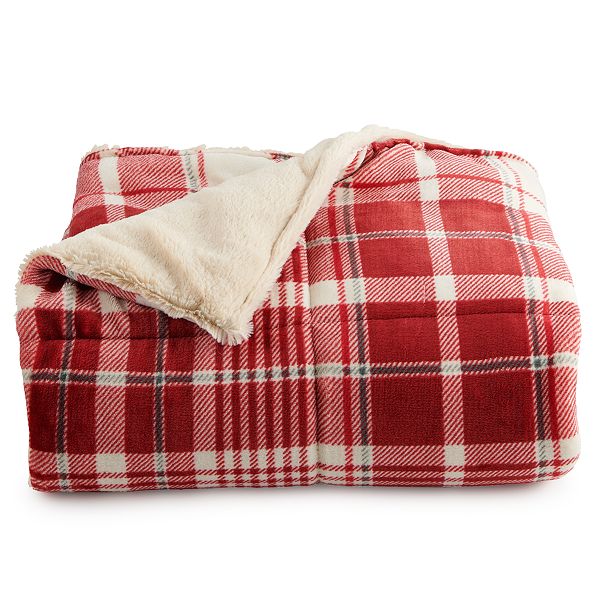 Cuddl Duds® Cozy Soft Plush to Faux Fur Throw