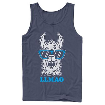 Men's Fifth Sun Llmao Llama Line Art Tank Top