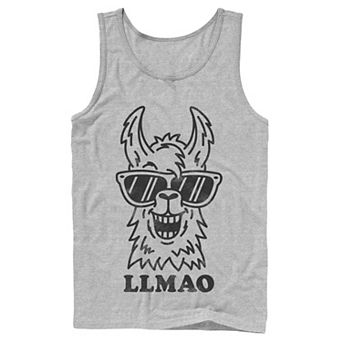 Men's Fifth Sun Llmao Llama Line Art Tank Top