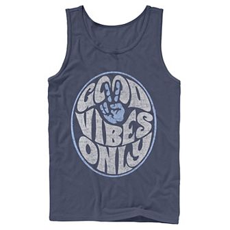 Men's Fifth Sun Good Vibes Only Text Tank Top