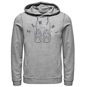 Men's Gemini White Ink Sketch Hoodie