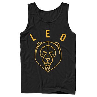 Men's Leo Yellow Ink Sketch Tank Top