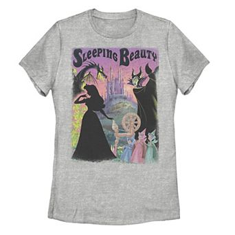 Juniors' Disney's Sleeping Beauty Aurora Maleficent Graphic Tee
