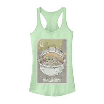 Juniors' Star Wars The Mandalorian The Child Poster Tank Top