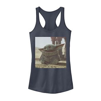 Juniors' Star Wars The Mandalorian The Child Photograph Tank