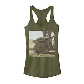 Juniors' Star Wars The Mandalorian The Child Photograph Tank