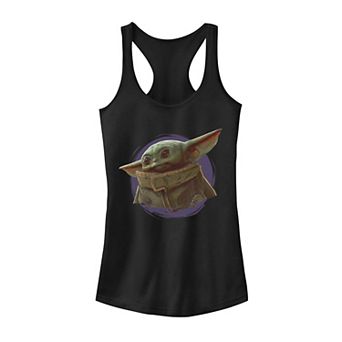 Juniors' Star Wars The Mandalorian The Child Purple Smoke Tank Top