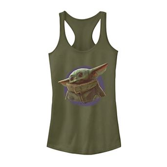 Juniors' Star Wars The Mandalorian The Child Purple Smoke Tank Top