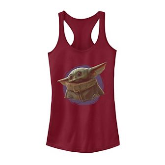 Juniors' Star Wars The Mandalorian The Child Purple Smoke Tank Top