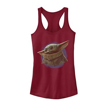 Juniors' Star Wars The Mandalorian The Child Purple Smoke Tank Top