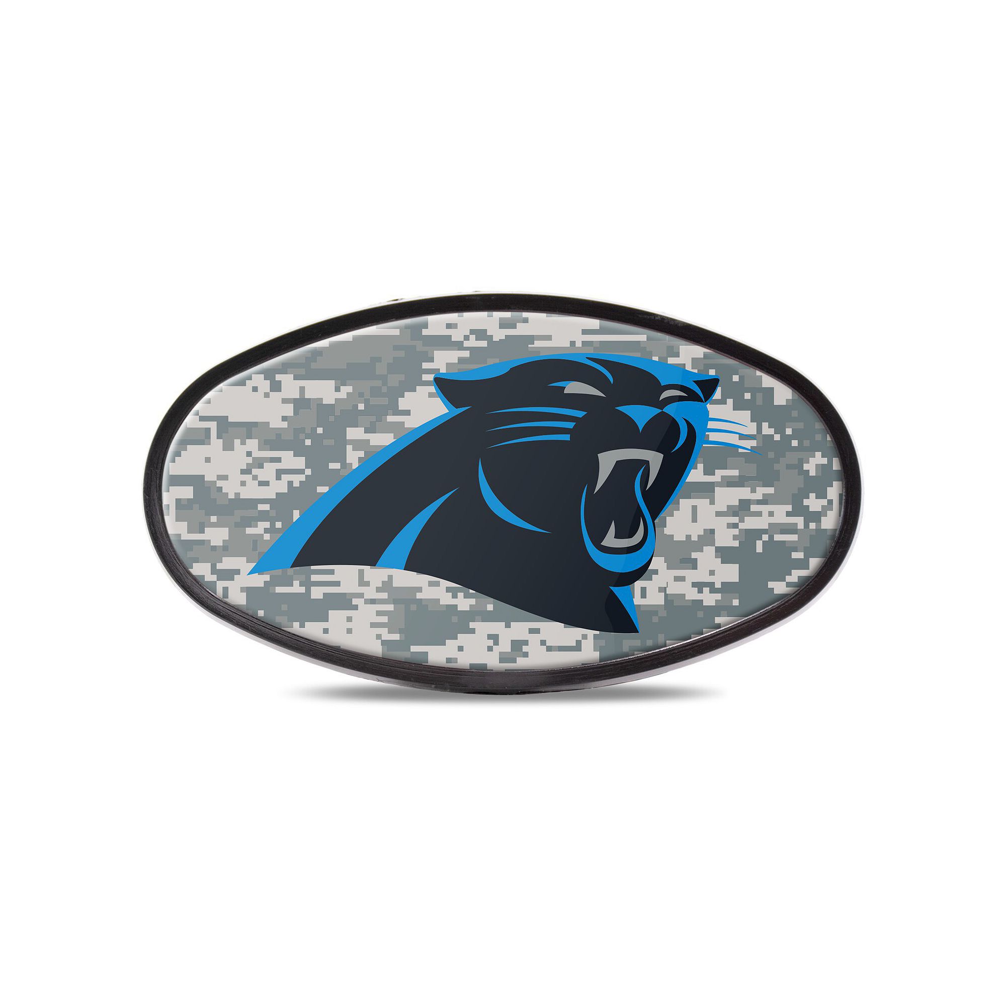 Carolina Panthers Plastic Oval Fixed 2 Digi Camo Hitch Receiver, G