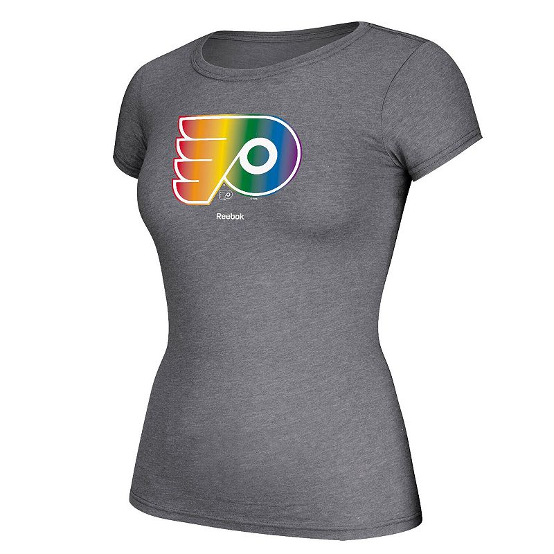 UPC 191029579469 product image for Women's Reebok Gray Philadelphia Flyers Pride T-Shirt, Size: Medium, Grey | upcitemdb.com