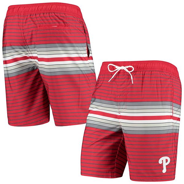 Mens G Iii Sports By Carl Banks Red Philadelphia Phillies Assist Volley Swim Trunks 